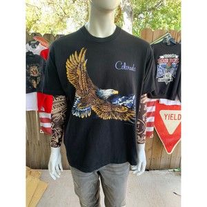 Vintage 80s -90s Bald Eagle Colorado T-shirt Size XL